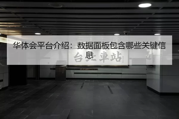 华体会平台介绍：数据面板包含哪些关键信息
